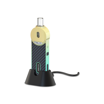 Glass Mouthpiece Marijuana Paste Vaporizer Dry Herb 2000mAh With Charging Dock