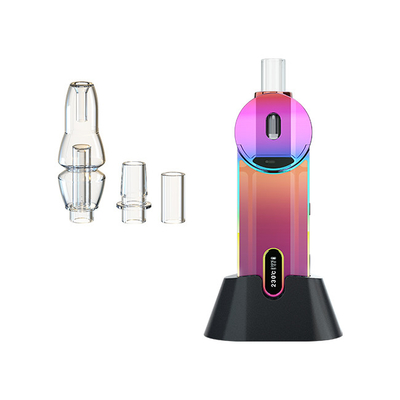 Ceramic Chamber 2000mah Dry Herb Tank Water Bubbler Glass Mouthpiece
